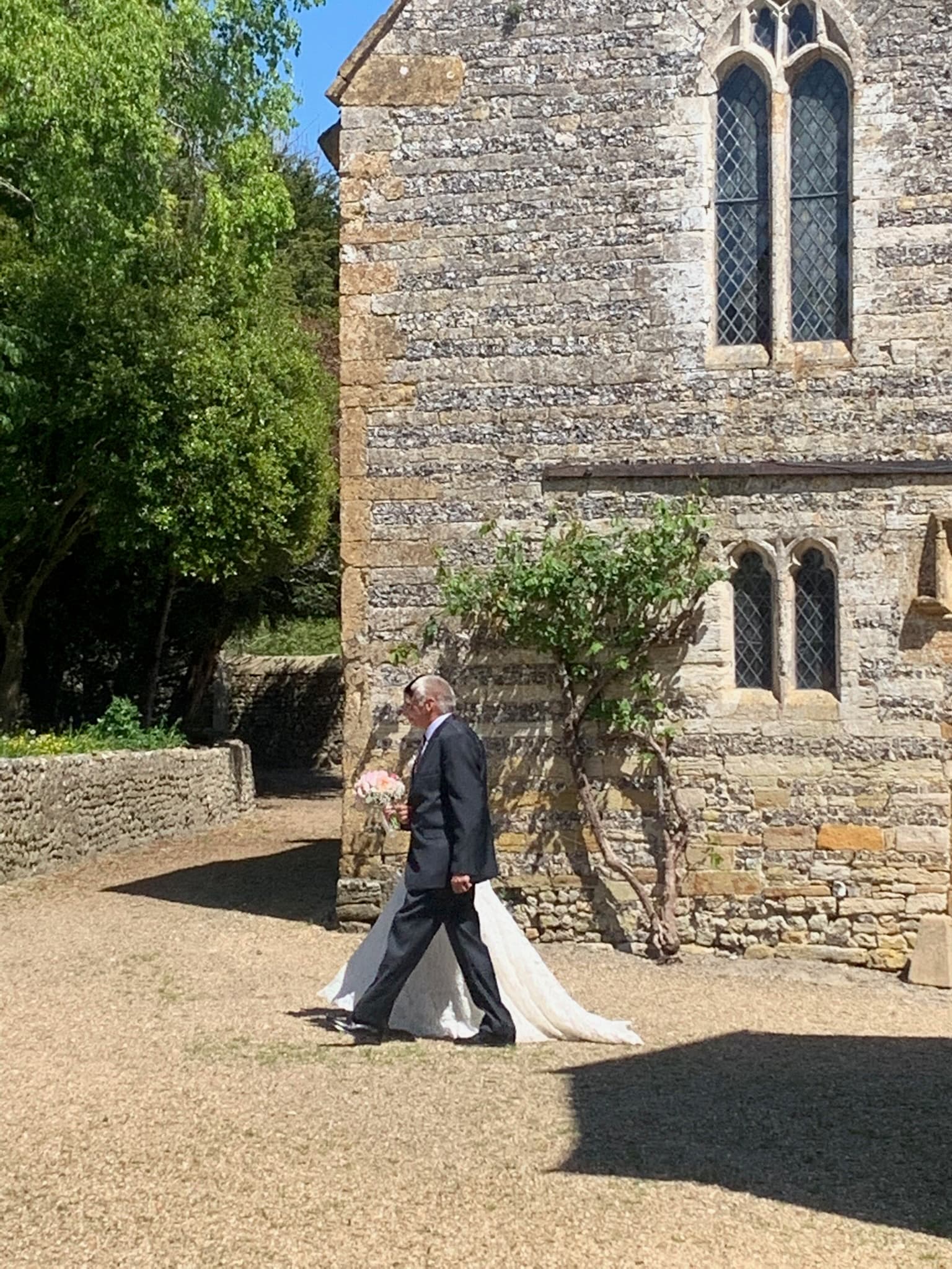 A wedding setting in the grounds of Cerne Abbey