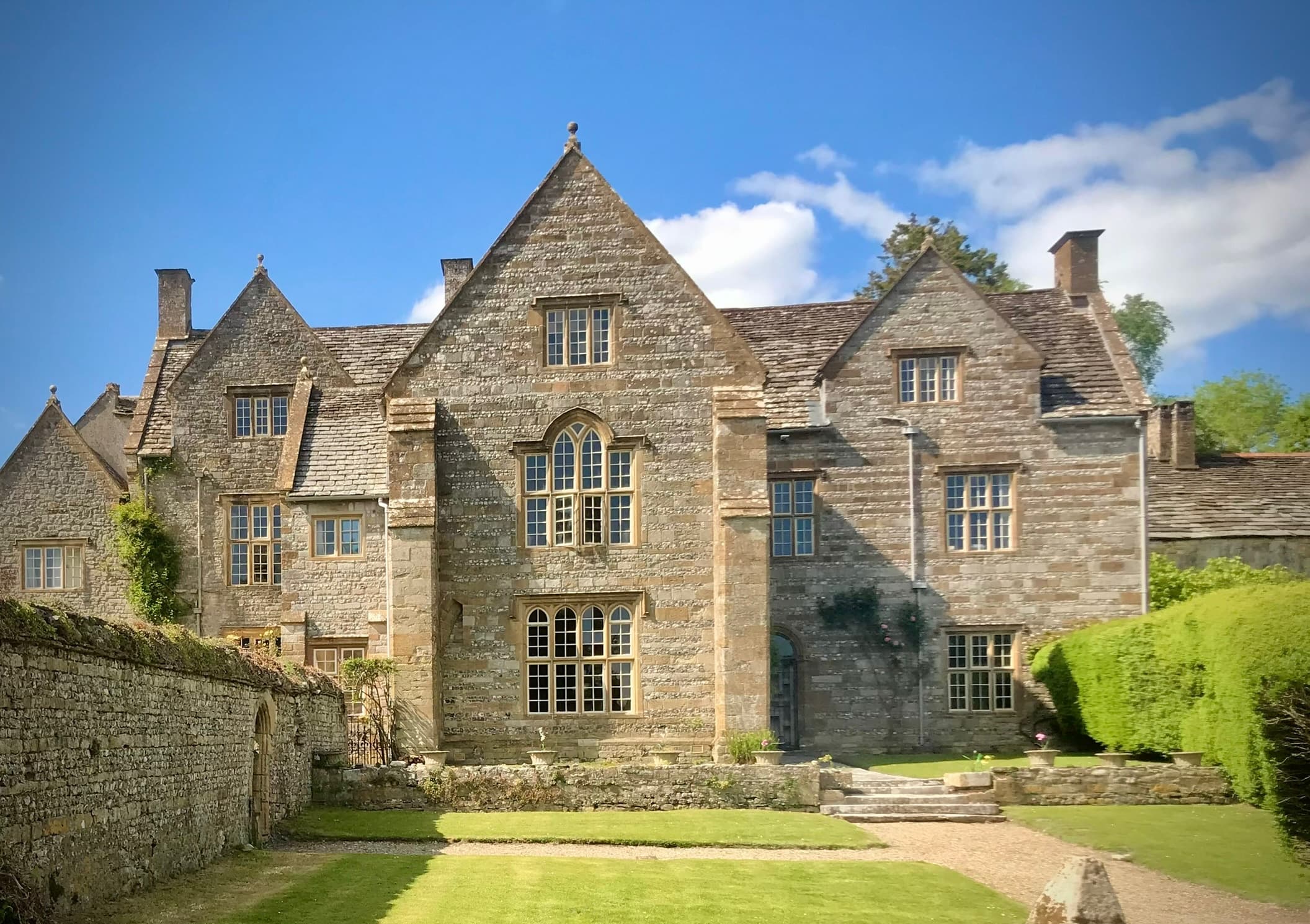 The abbey grounds and ruins at Cerne Abbey